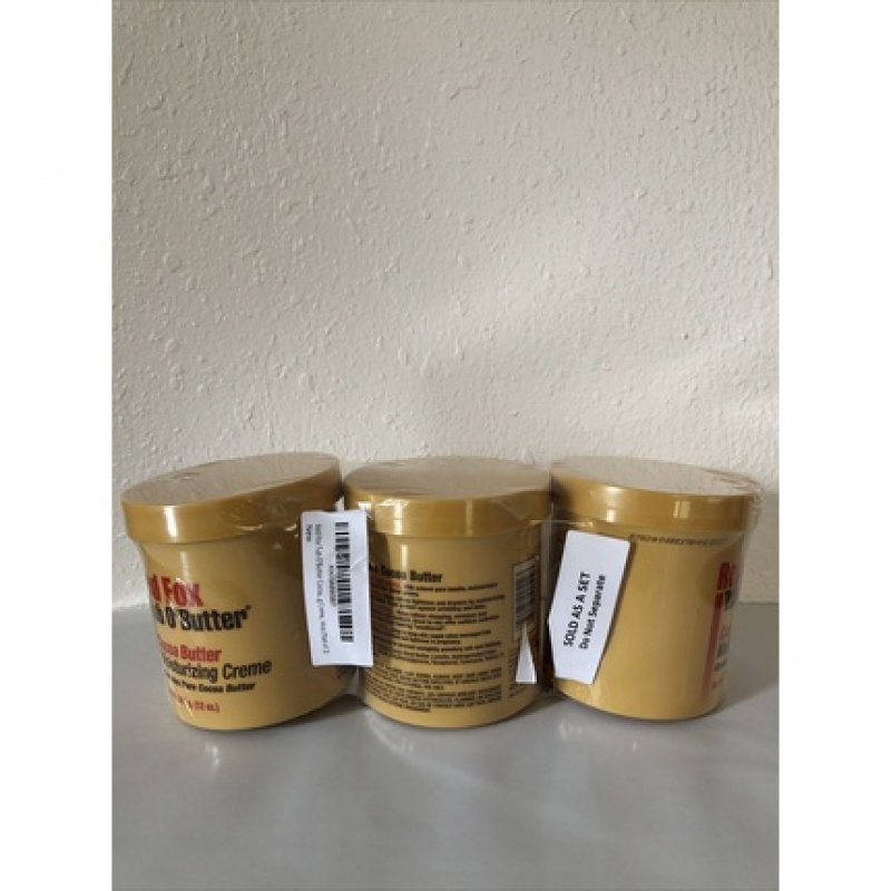 Red Fox Tub O'Butter Cocoa Butter Moisturizing Creme 12oz - Pack of 3