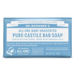 Dr. Bronner's Mild Aloe Baby Soap with Organic Ingredients 140g