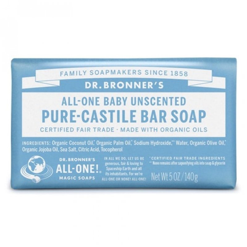 Dr. Bronner's Mild Aloe Baby Soap with Organic Ingredients 140g