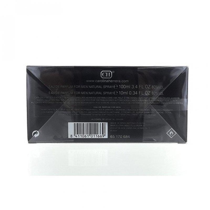 Carolina Herrera 212 Vip Black Travel Set for Men Eau De Parfume Spray