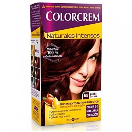 COLORCREM Hair Dye 058 Dark Mahogany Brown
