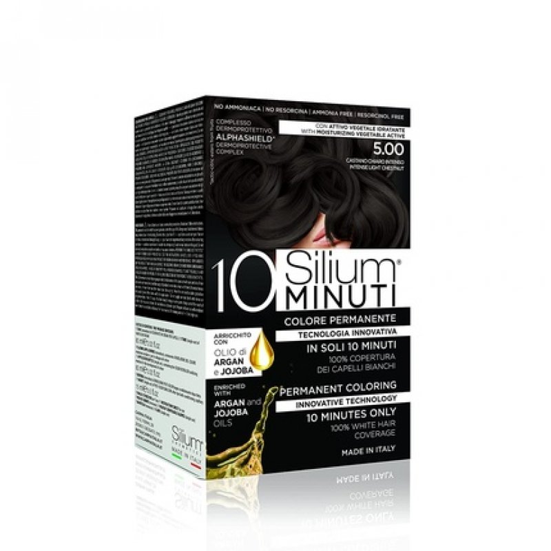 Silium 10 Minute Permanent Hair Color for Intense Hair 183g 5.0 Light Brown Intenso