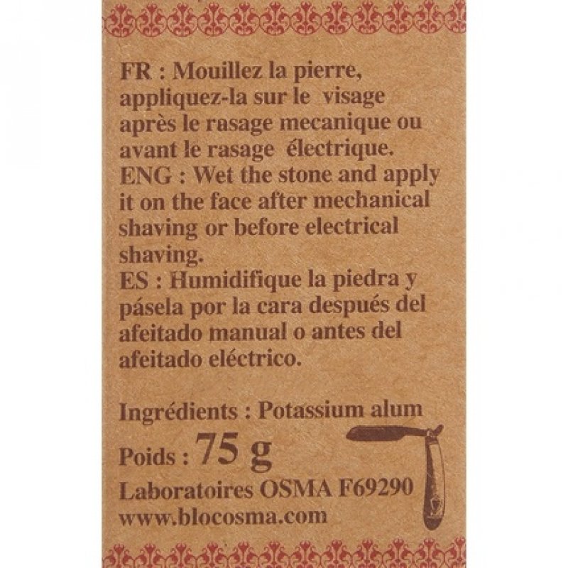 Osma Bloc Alum Block 75g Gray