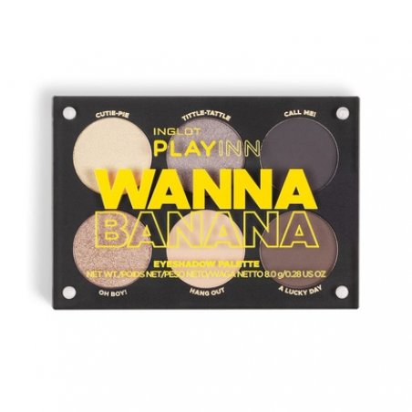 Inglot PLAYINN Eyeshadow Palette Wanna Banana