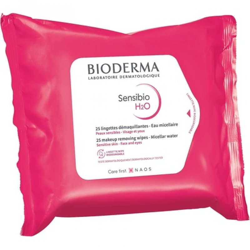Bioderma Sensibio H2O Micelle Solution Make-Up Removing Wipes 25