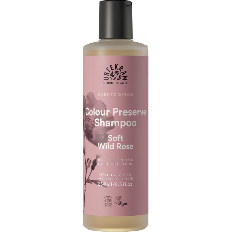 Urtekram Soft Wild Rose Colour Preserve Shampoo, 250ml