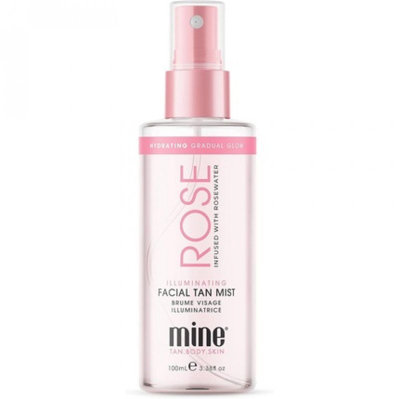 MINETAN BODY.SKIN Rose Illuminating Facial Tan Mist 100ml Rosewater