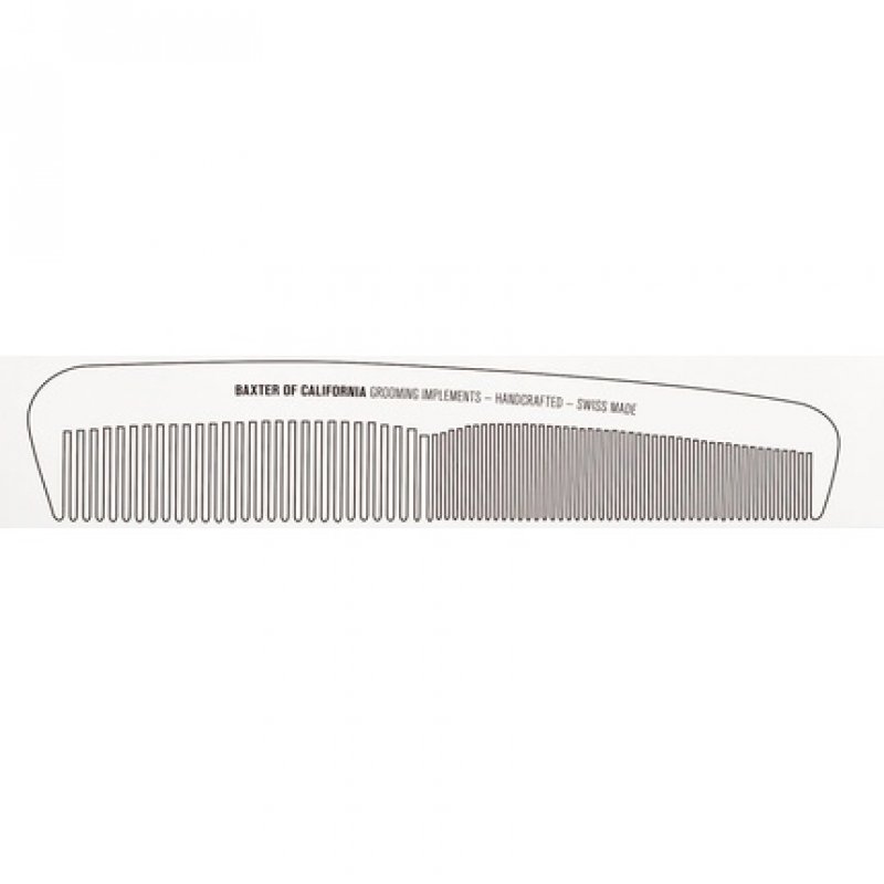 Baxter of California Handcrafted Swiss-Made Beard Comb for Men Large Size Crafted from Natural Tree Pulp Cellulose -