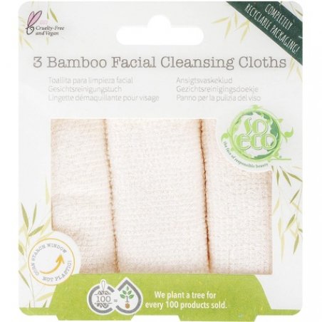 So Eco Facial Cleansing Cloths White One Size - Pack of 3