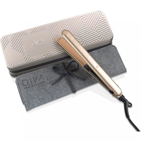 Diva Pro Styling Elite Straightener Aztec Gold with Macadamia Argan Oil & Keratin Infused Ceramic Plates - Single