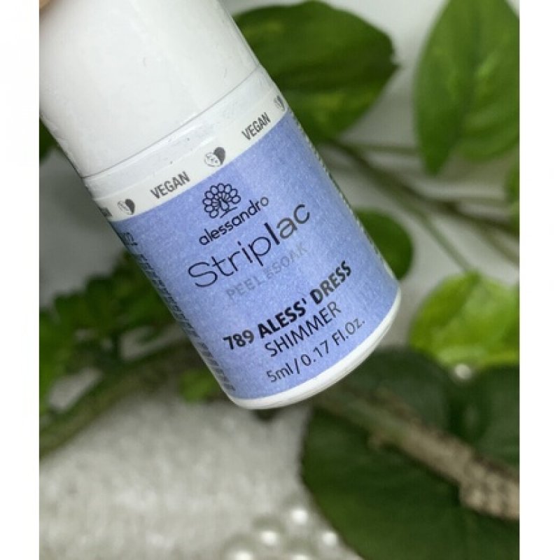 Alessandro Striplac Mini Peel & Soak Nail Polish 789 ALESS' DRESS Light Blue 5ml