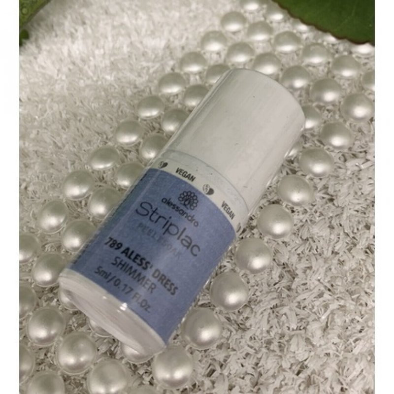 Alessandro Striplac Mini Peel & Soak Nail Polish 789 ALESS' DRESS Light Blue 5ml