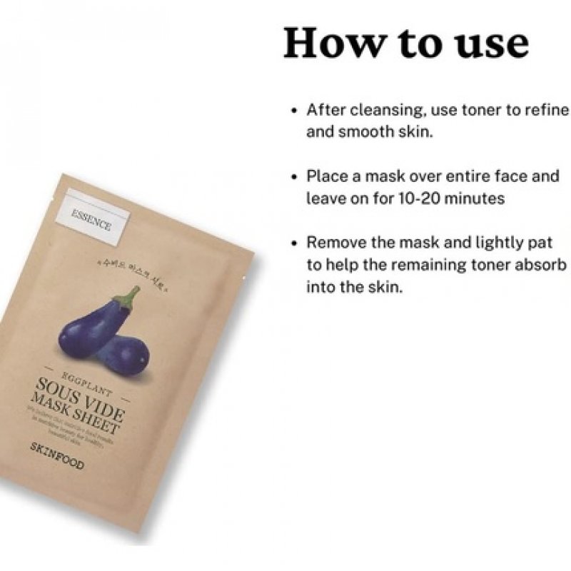 Eggplant Mask Sheet 22g