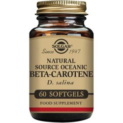 Solgar Natural Source Oceanic Beta Carotene Softgels - Fight Free Radical Damage - Strong Antioxidant - Gluten Free