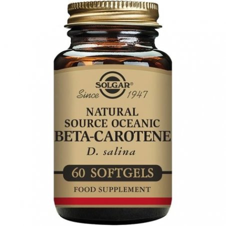 Solgar Natural Source Oceanic Beta Carotene Softgels - Fight Free Radical Damage - Strong Antioxidant - Gluten Free