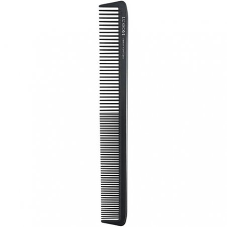 T4B Lussoni Cutting Comb Carbon Haircutting Comb for All Hair Types with Antistatic and Negative Ions, Coarse and Fine