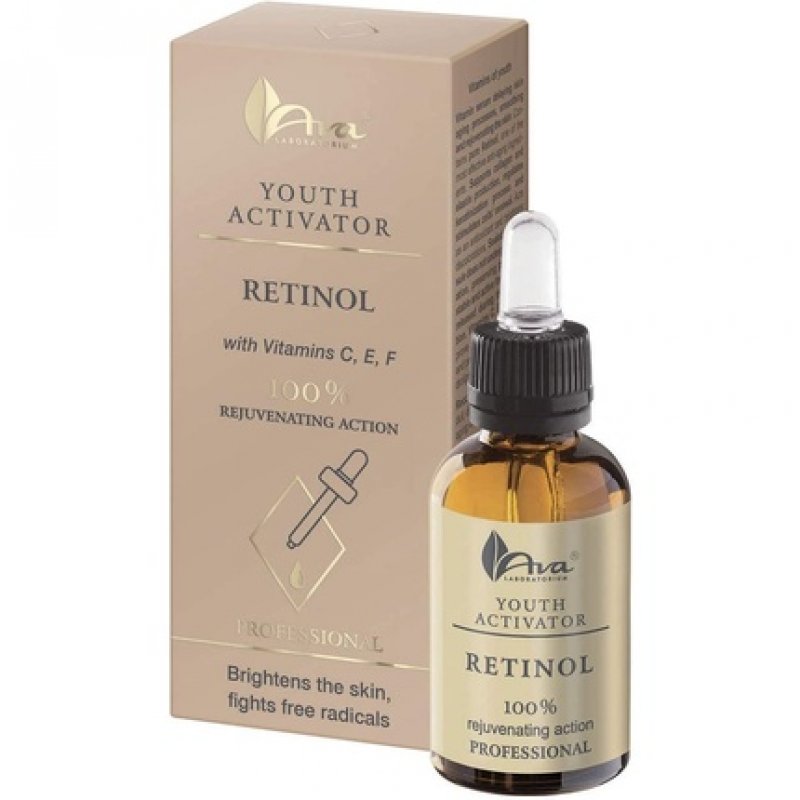 Ava Laboratorium Youth Activator Retinol Face Serum with Vitamins C, E, and F 30ml