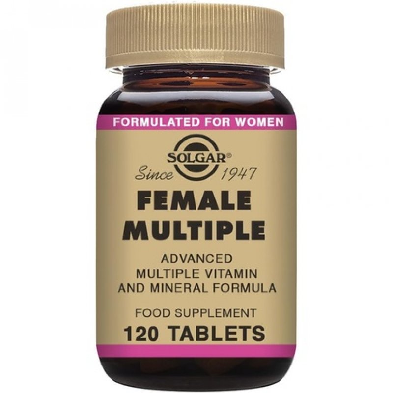 Solgar Female Multiple Multivitamin Mineral & Herbal Formula for Women 120 Tablets
