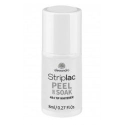alessandro Striplac Peel or Soak Tip Whitener vernis à ongles avec gel 8 ml Blanc