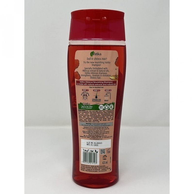 Vatika Naturals Hibiscus Shampoo with Bio-Actives 425ml - Hair Revitalize Shampoo