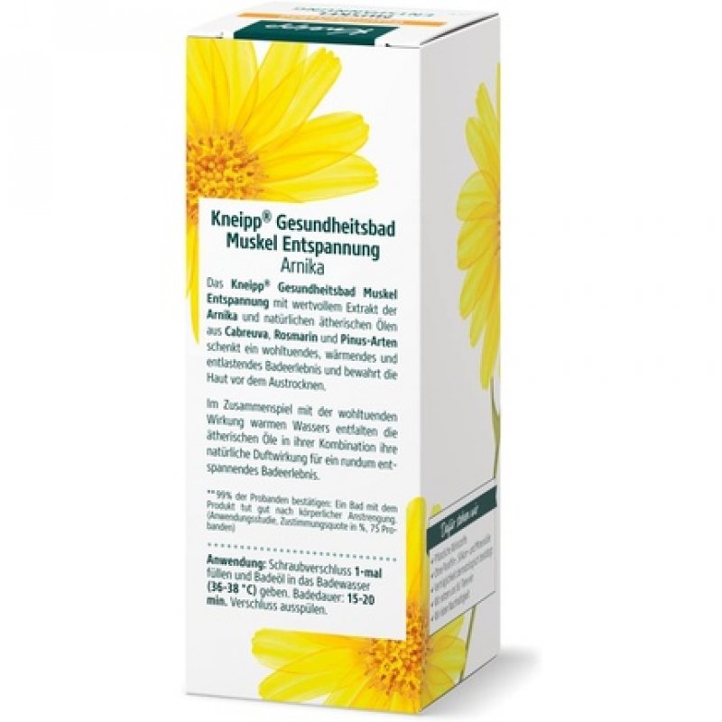 Kneipp Health Bath Muscle Relaxation Bath Oil with Arnica Extract and Essential Oils 100ml