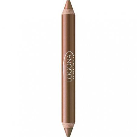LOGONA Naturkosmetik Double Lip Pencil No. 06 Nut with Anti-Ageing Active Ingredient Complex 4.67g