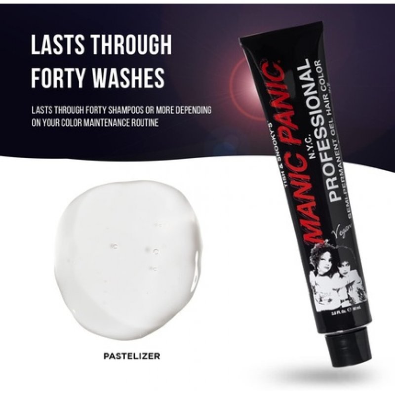 MANIC PANIC Vegan Semi-Permanent Pro Pastelizer Professional Hair Dyes 90ml Solid Color