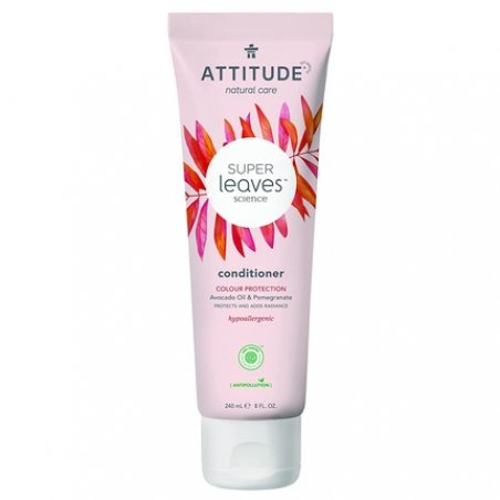 Attitude Super Leaves Conditioner 240ml Hair Color Protection - Avocado Oil & Pomegranate - Silicone-Free Hair
