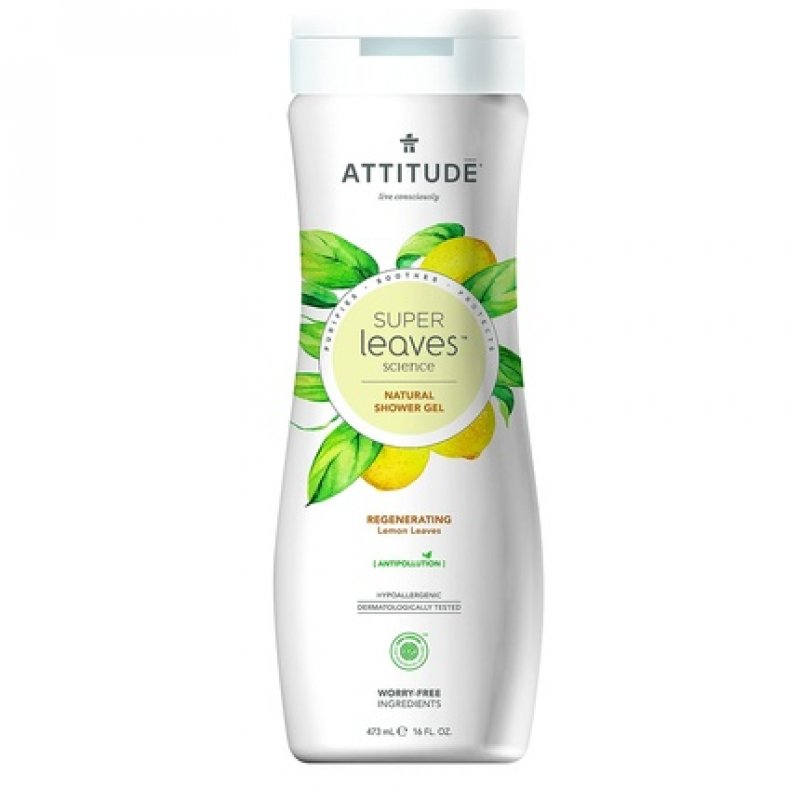 ATTITUDE Super Leaves Shower Gel Regenerating with Lemon Leaves 473ml