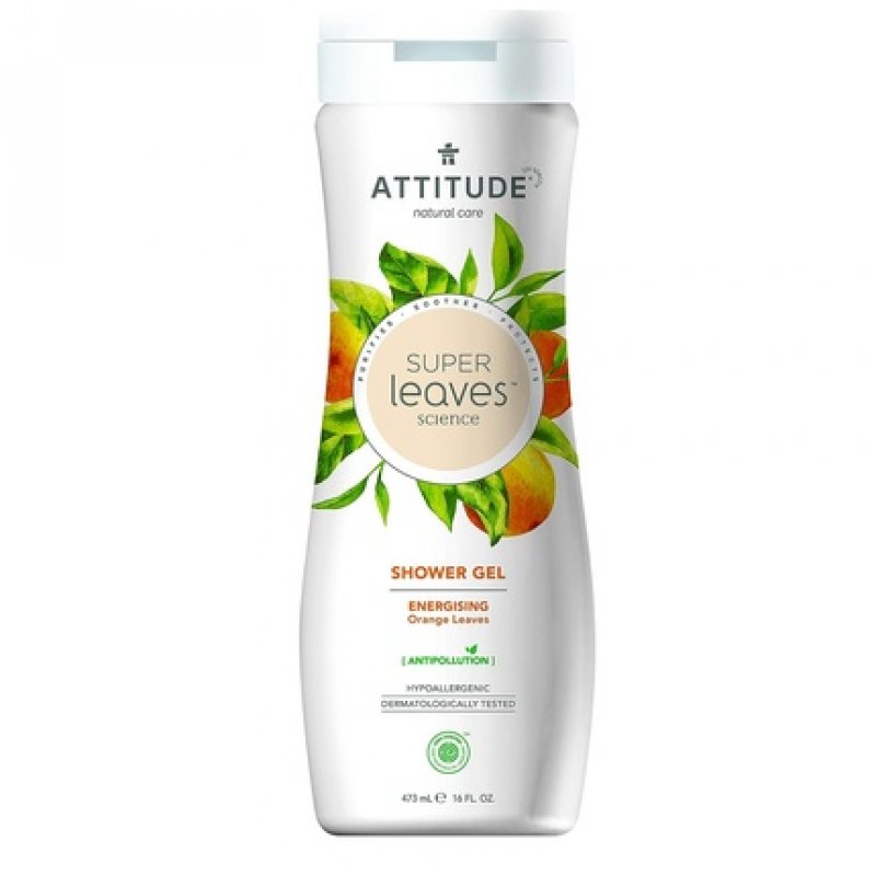 ATTITUDE Super Leaves Shower Gel 473ml Nourishing Shower Shampoo Biodegradable Shower Gel Natural Shower Gel with
