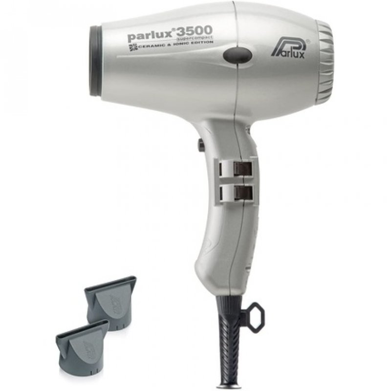 Parlux 3500 SuperCompact Ceramic Ion Professional Hair Dryer Silver