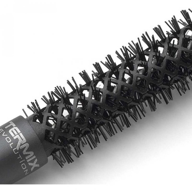 Termix Evolution Plus Hairbrush for Thick Hair with Ionized Bristles Black 17mm