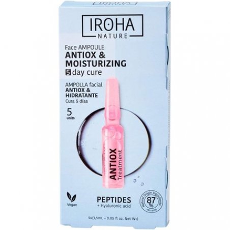 Iroha Nature Facial Ampoules Antioxidants with Peptides Daily Treatment 5 Units