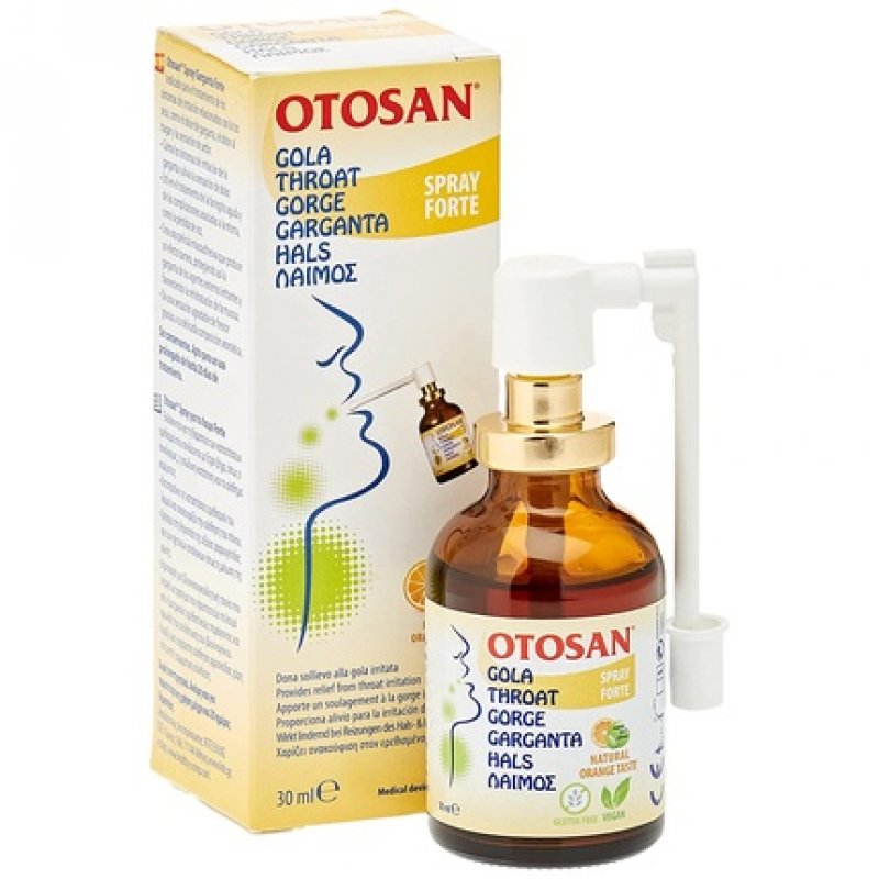 Otosan Natural Throat Spray with Plant-Based Ingredients 30ml