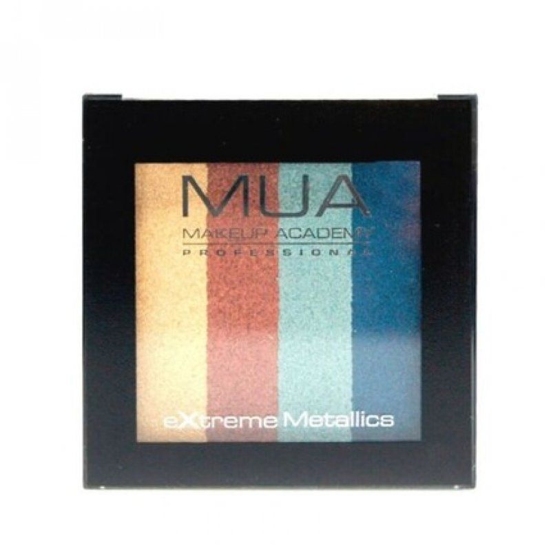 MUA Show Stopper Shimmer Metallic Eyeshadow Quad 5.9g