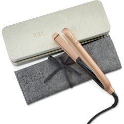 Diva Pro Styling Precious Metals Touch Straightener Rose Gold with Macadamia Argan Oil and Keratin Infused Ceramic