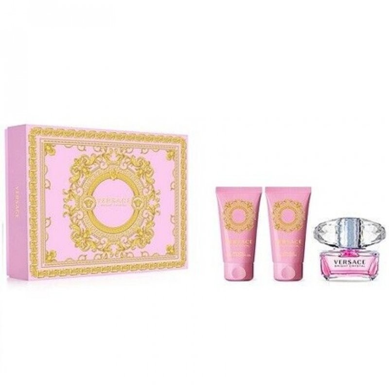 Versace Hellkristall 50ml EDT Spray 50ml S.Gel 50ml B.Lotion Gift Set 2023