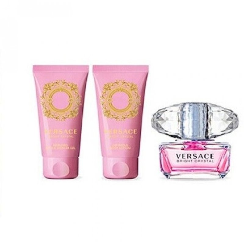 Versace Hellkristall 50ml EDT Spray 50ml S.Gel 50ml B.Lotion Gift Set 2023