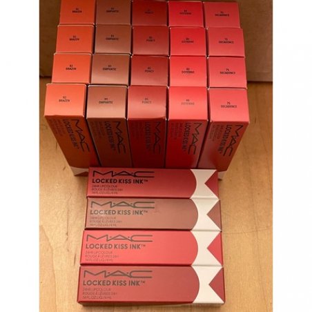 MAC Locked Kiss Rouge Tint 24 Hour Liquid Lipstick - Full Size New in Box