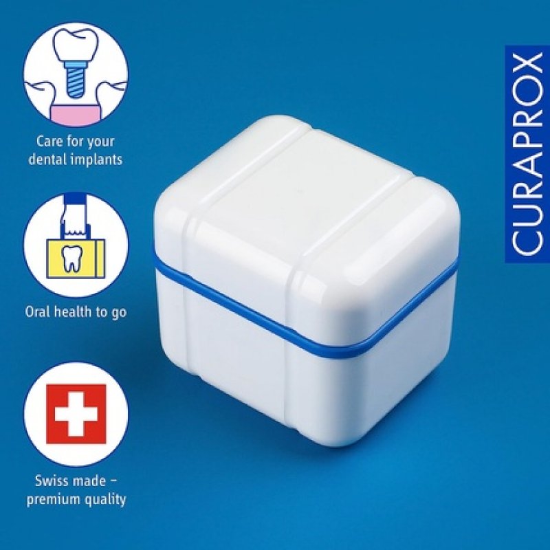Curaprox BDC 110 Cleaning Box for Dentures and Braces Blue