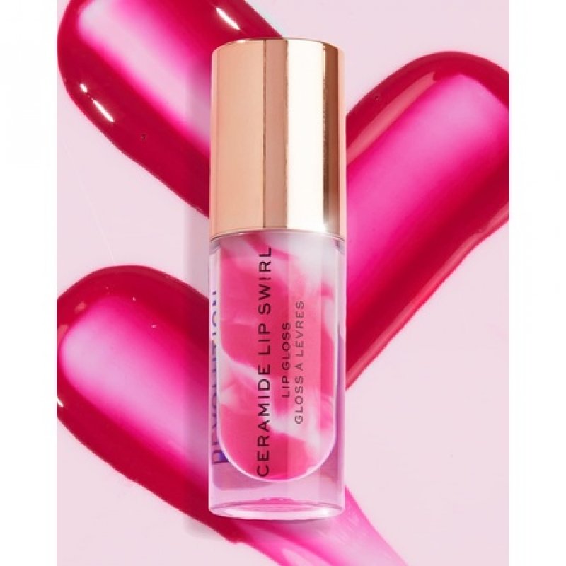 Makeup Revolution Lip Swirl Ceramide Gloss Lipgloss Berry Pink 4.5ml