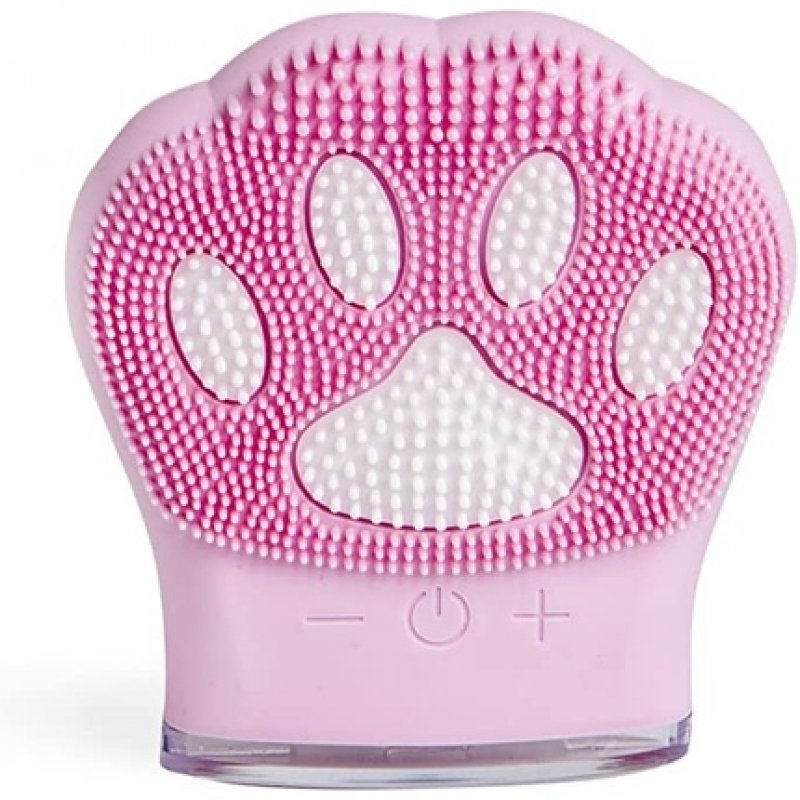 Electric Cleaning Brush with Cat Paws - Cleans and Exfoliates - Rechargeable (USB)