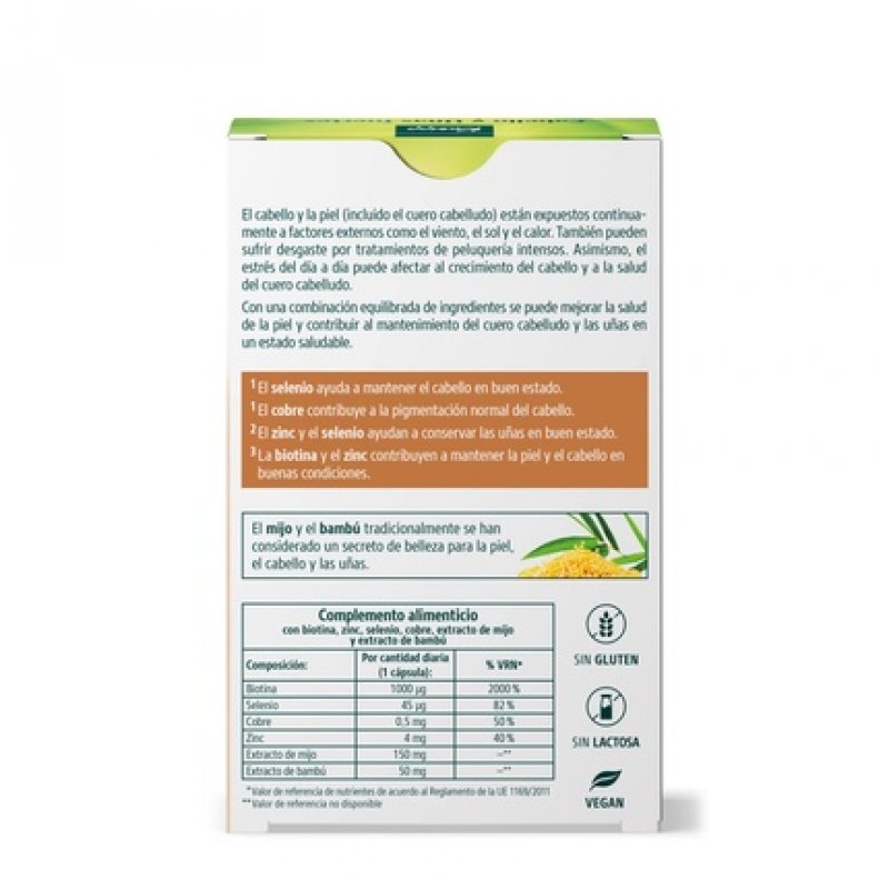 Kneipp Strong Hair and Nails Supplement with Biotin, Selenium, Copper, Zinc, Millet and Bamboo, Hair Vitamins,