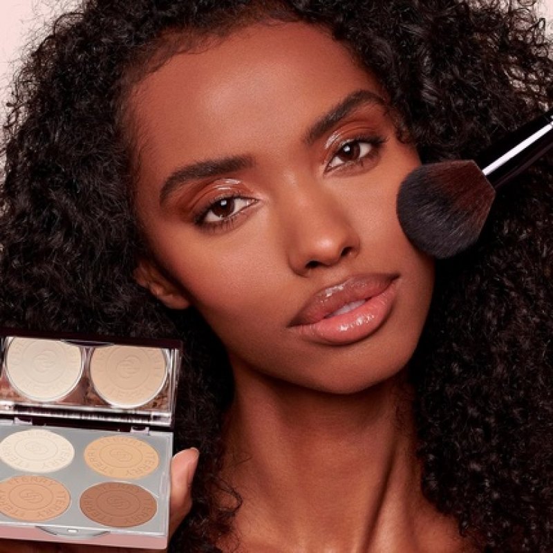 By Terry Hyaluronic Hydra-Powder Palette 4-Shade Vegan Contour Palette for Flawless and Matte Complexion Medium to Warm