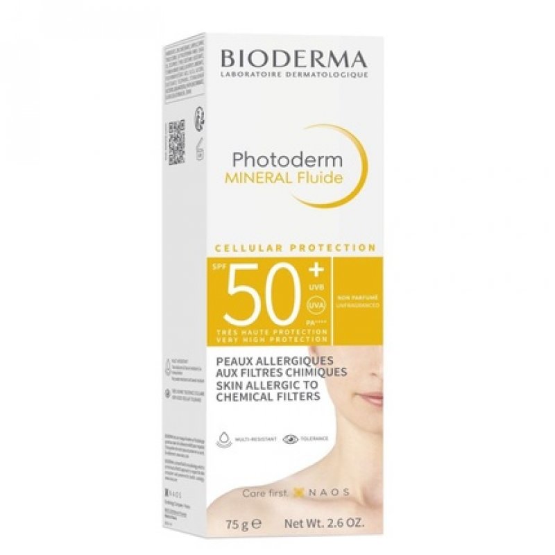 BIODERMA Photoderm Mineral Cream SPF 50 with Free Photoderm After Sun Cream 100ml 75g