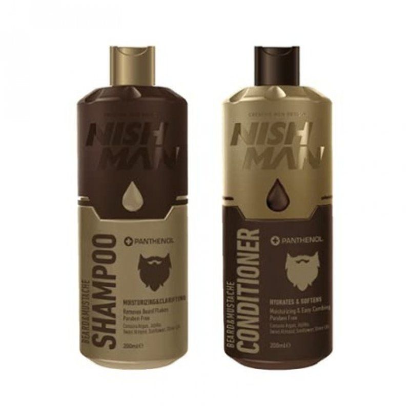 Nishman Beard & Mustache Care Series Beard and Mustache Shampoo 200ml