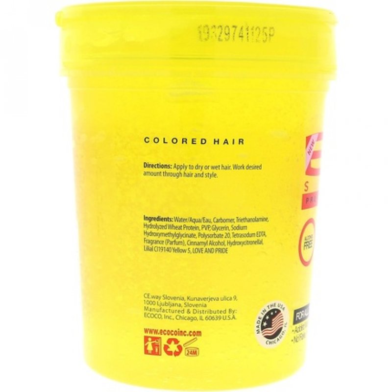 ECO Styler Yellow Extra Firm Professional Hair Styling Gel 32oz 907g