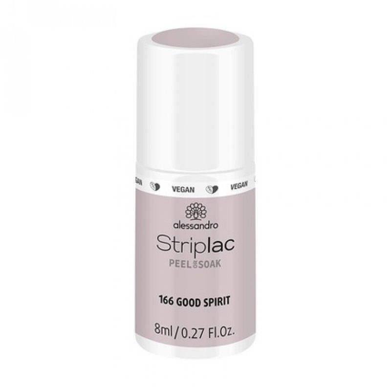alessandro Striplac Peel or Soak VEGAN GOOD SPIRIT LED Nail Polish in Shimmering Cream Shade 8ml