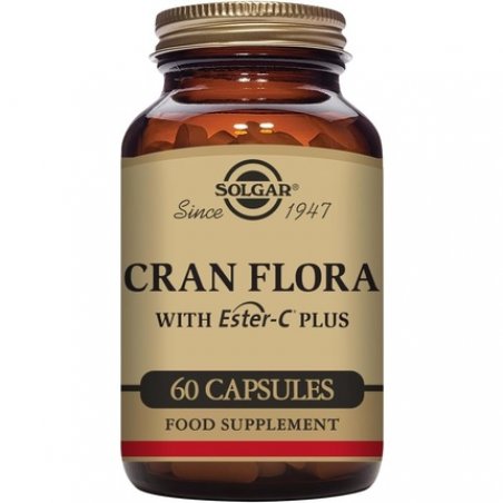 Solgar Cran Flora Cranberry Vegetable Capsules - Immune Support Fights Free Radicals Reduces Tiredness and Fatigue
