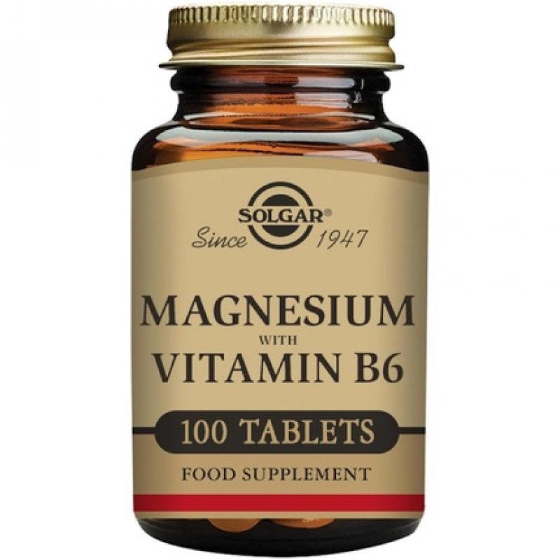 Solgar Magnesium with Vitamin B6 Energy Support 100 Tablets